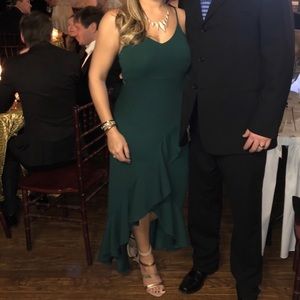 Deep green semi formal dress